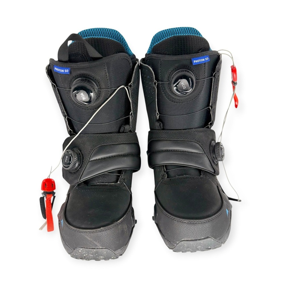 Burton Photon Step On Snowboard Boots Mens 10 Black BOA Heat Moldable Vibram